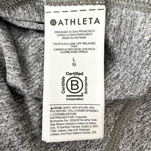 NWT Athleta Pacifica Illume UPF Relaxed Tank | Gray | S L - Picture 9 of 10